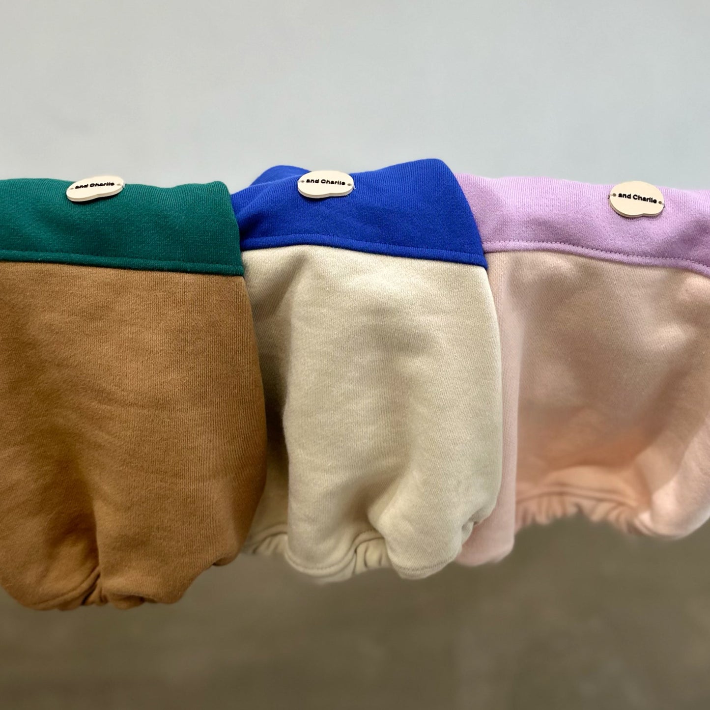 2WAYスウェット -グリーン- - #andCharlie# - #アンドチャーリー#- #フレンチブルドッグ#- #フレブル#