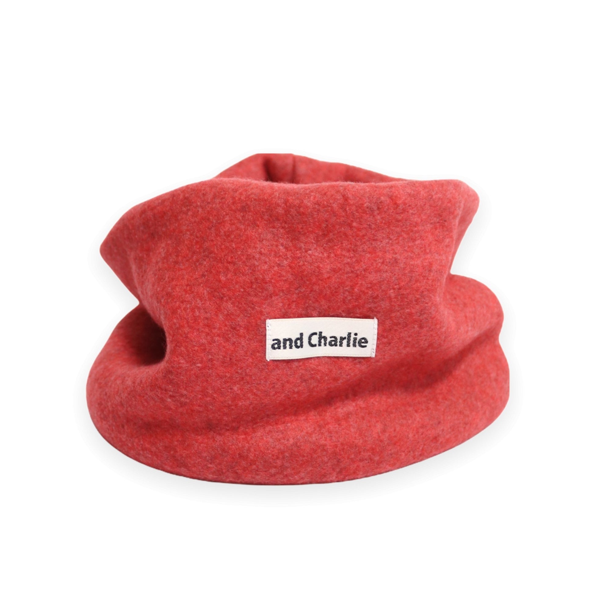 ネックウォーマー -レッド- - #andCharlie# - #アンドチャーリー#- #フレンチブルドッグ#- #フレブル#