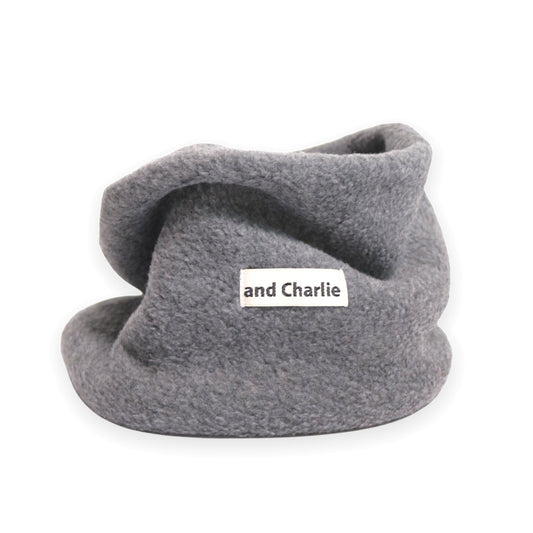 ネックウォーマー -グレー- - #andCharlie# - #アンドチャーリー#- #フレンチブルドッグ#- #フレブル#