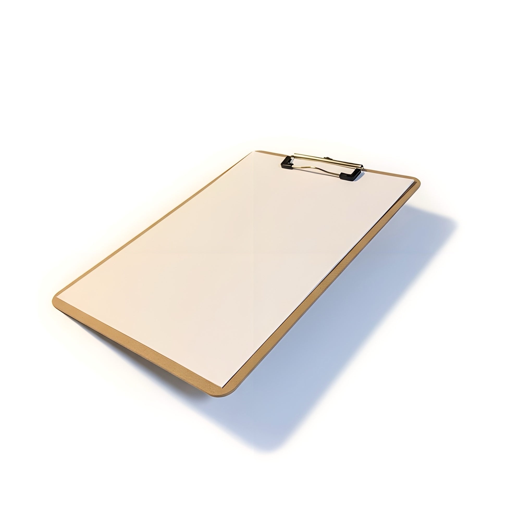 A4サイズの紙を挟んだバインダー