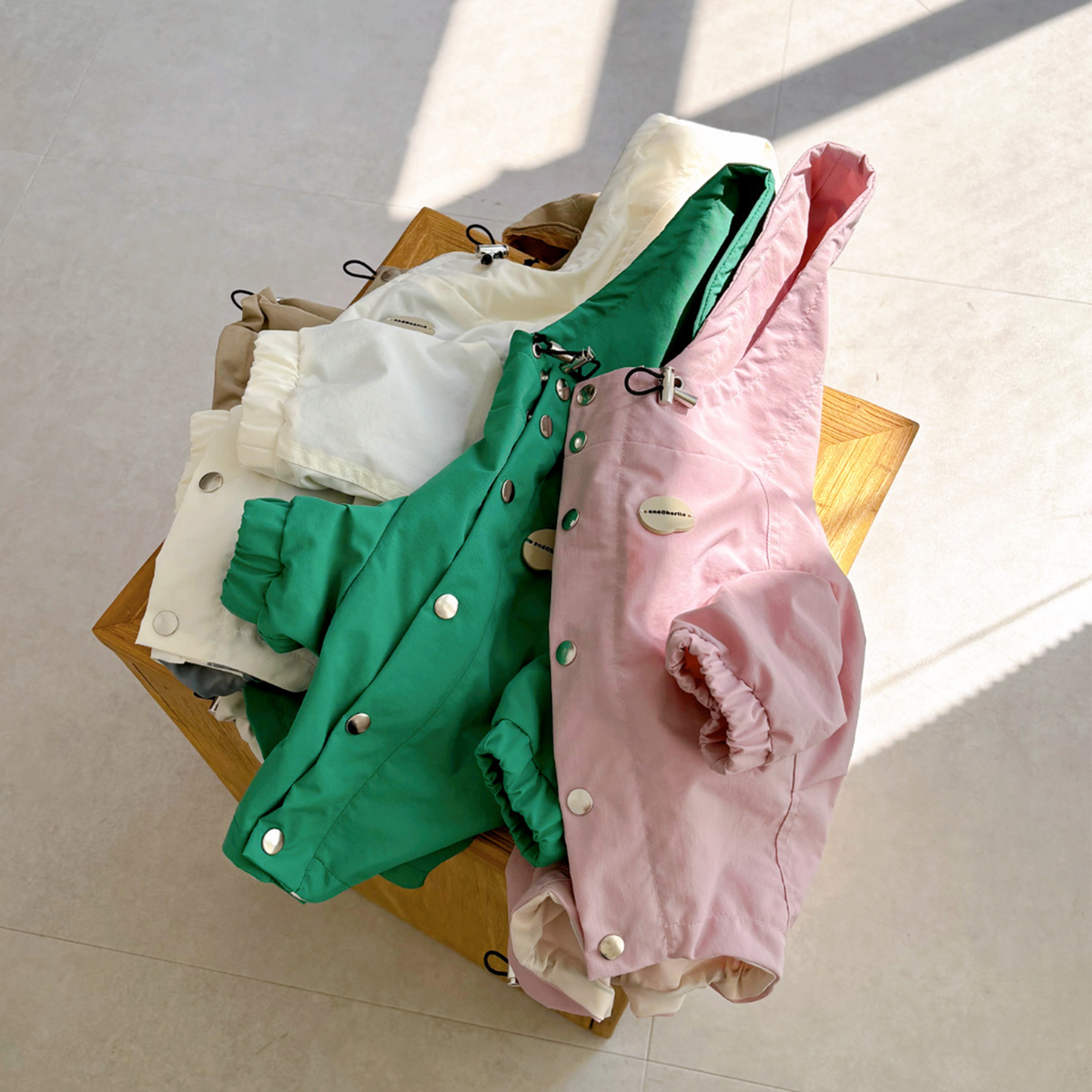 フレンチブルドッグ専用 撥水マウンテンパーカー（ピンク