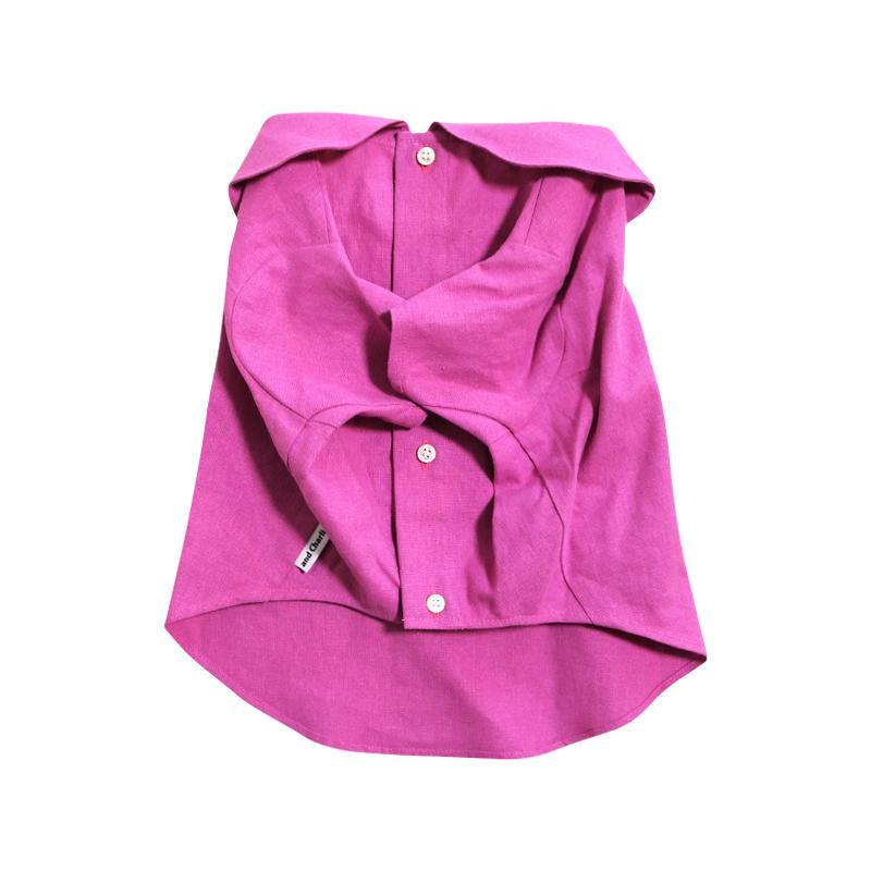 スカラップシャツ-ピンク- - #andCharlie# - #アンドチャーリー#- #フレンチブルドッグ#- #フレブル#